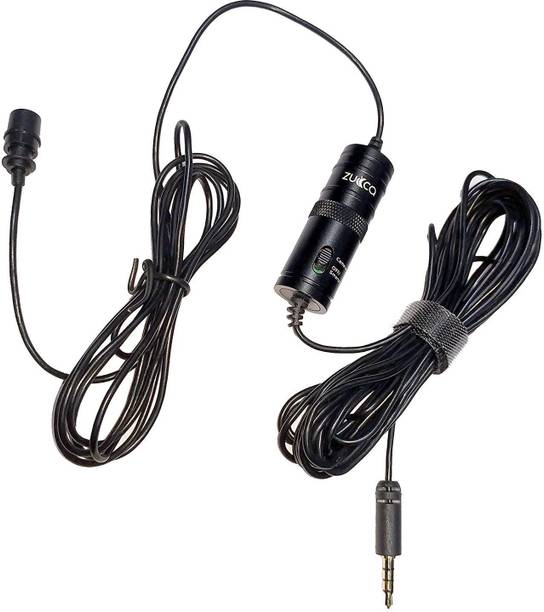 Zucca 3.5 mm jack for audio recording, DSLR with 6 mtr wired Microphone