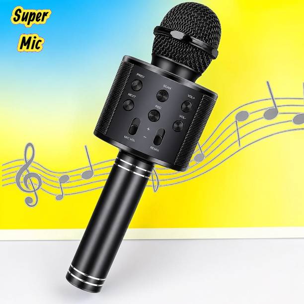 Sagaft X446 Handheld Bluetooth Karaoke Microphone with Bass Boost & Long Battery Life Microphone
