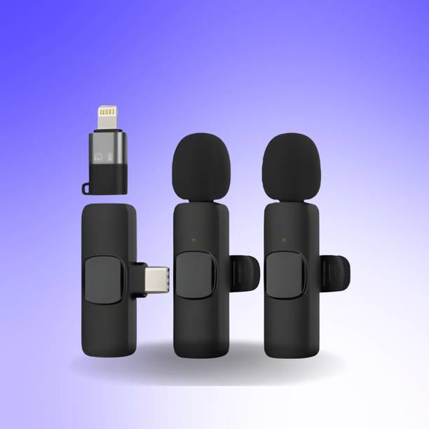 AGINDUSTRY K9 Dual Wireless Mic WithCollar Microphone for YouTube &Live Voice RecordingK342 Microphone