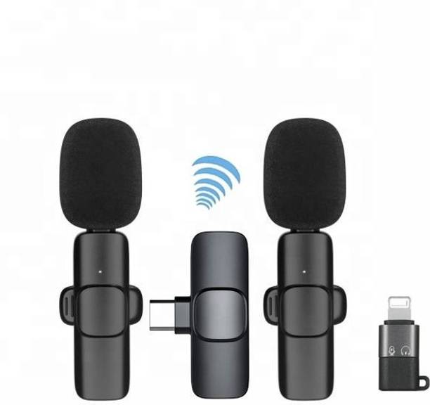 Gentle e kart K9 Dual Wireless Mic , Digital Mini Portable Recording Clip Mic with Receiver Microphone