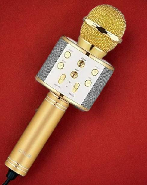 Ziddjeet A465 WS858 Power and Heavy Mic Inbuilt Speaker Rechargeable Mic Microphone