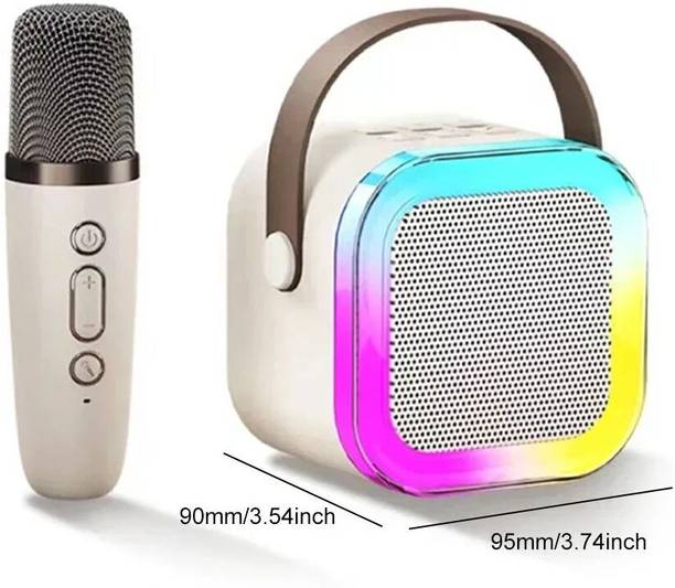 The Smart Shoppe TSS Karaoke Singing Mic with Speaker, 5 Voice Changing Mode (Any Colour) 1 Mic Microphone