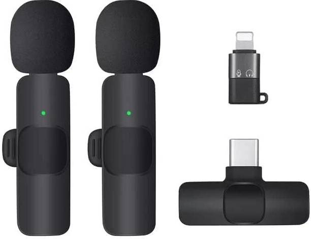 GADGETSWEAR K9 Dual Wireless Mic for Youtuber ,Type-C & iphone Support(6 Month Warranty) Microphone