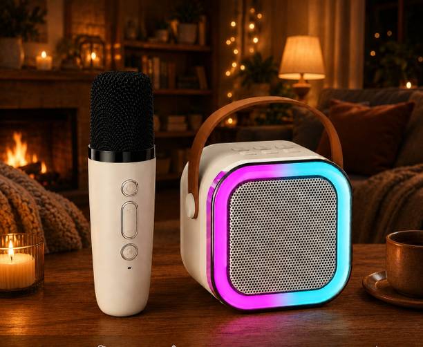 MLS Portable Bluetooth Karaoke Speaker with Wireless Microphone Microphone
