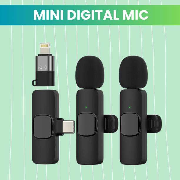 SACRO K9 Dual (Wireless Microphone) With Bluetooth Mic & Plug for Vlogging/YouTubP327 Microphone