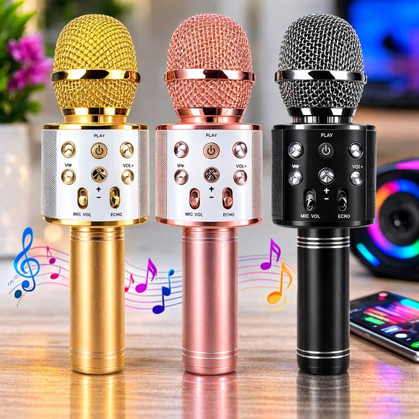 Seraphic Karaoke Singing Bluetooth Microphone Mic, Sound Recorder Song Mic Microphone