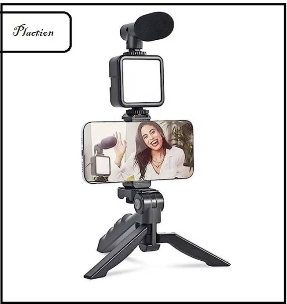 plaction Tripod for DSLR, Camera |Operating Height Camera Video Recording kit Mic Microphone