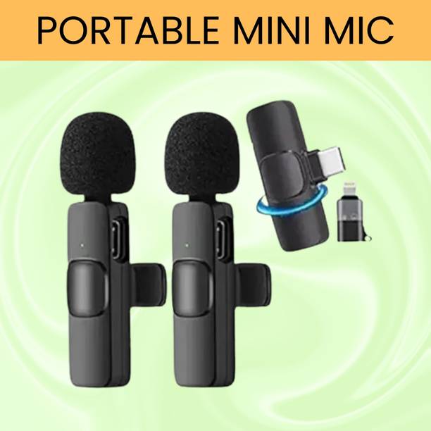 SACRO K9 Dual (Wireless Microphone) With Bluetooth Mic & Plug for Vlogging/YouTubP303 Microphone