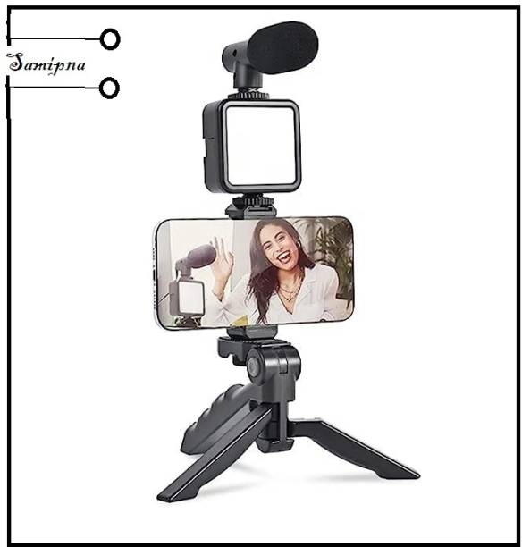 samipna Tripod for DSLR, Camera |Operating Height Camera Video Recording kit Mic Microphone
