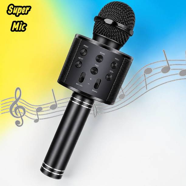 Sagaft X454 Karaoke Microphone for Kids & Adults with LED Lights and Clear Sound Microphone