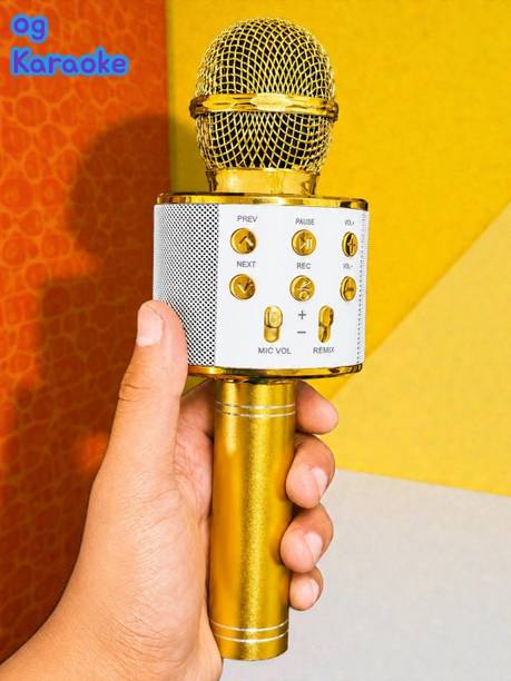 Sagaft X450 Rechargeable Karaoke Microphone | Portable Wireless Bluetooth Singing Mic Microphone