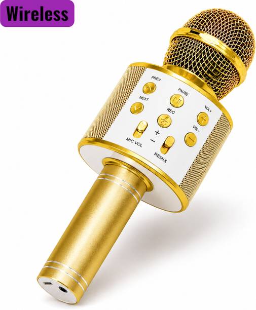 Shamsa X27 Bluetooth Singing Microphone | Rechargeable Wireless Karaoke Mic Microphone