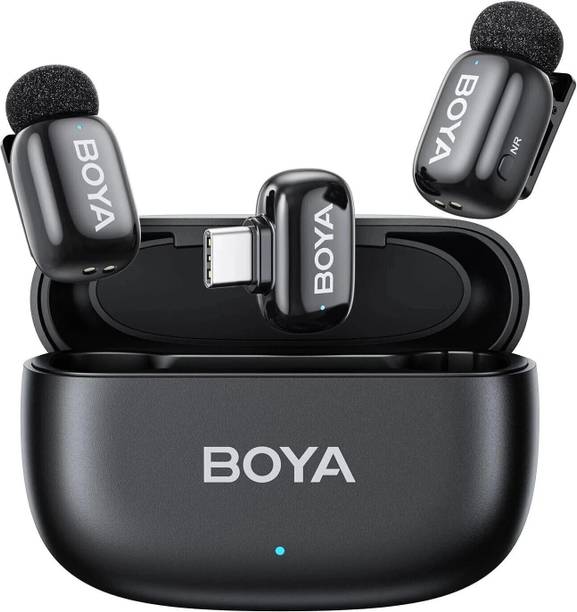 BOYA mini Wireless Type C Mic for iPhone/Android with AI Voice Changer and Lapel Microphone