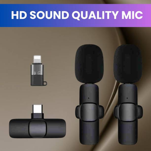SACRO K9 Dual (Wireless Microphone) With Bluetooth Mic & Plug for Vlogging/YouTubP33 Microphone