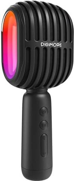 Digimore D-1300 Bluetooth Karaoke Mic |10W Speaker| RGB light| 5hrs Backup| Type-C Charge Microphone
