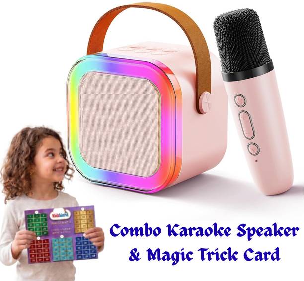 Kidzblend Karaoke Machine for Kids Adults Rechargeable Wireless Mic Microphone