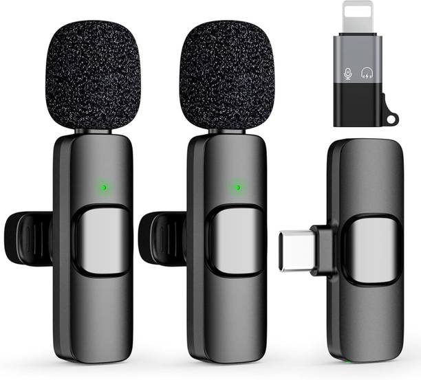 SKYCELL Wireless Bluetooth Collar Mic for Youtubers,Vlogging, Audio Live Recording Microphone