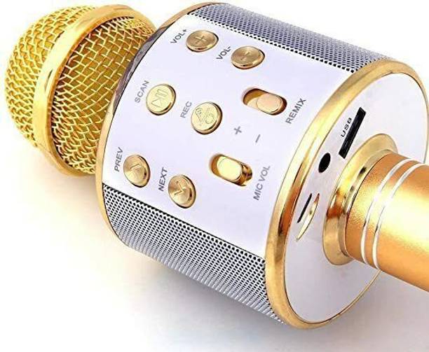 Seraphic Wireless Karaoke Microphone Bluetooth Singing Mic with Built-in Speaker Echo Microphone