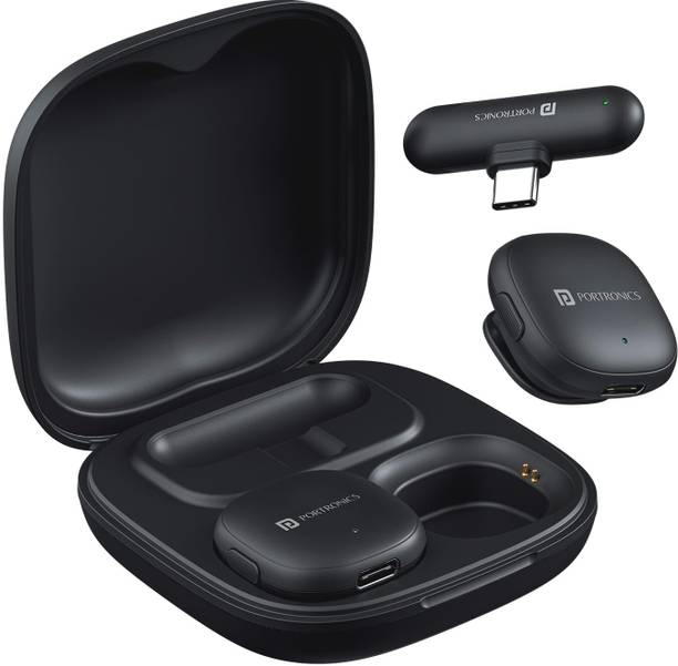 Portronics Vlogmate One Ai Powered Wireless Microphone For Noise Reduction,Type C Input Microphone