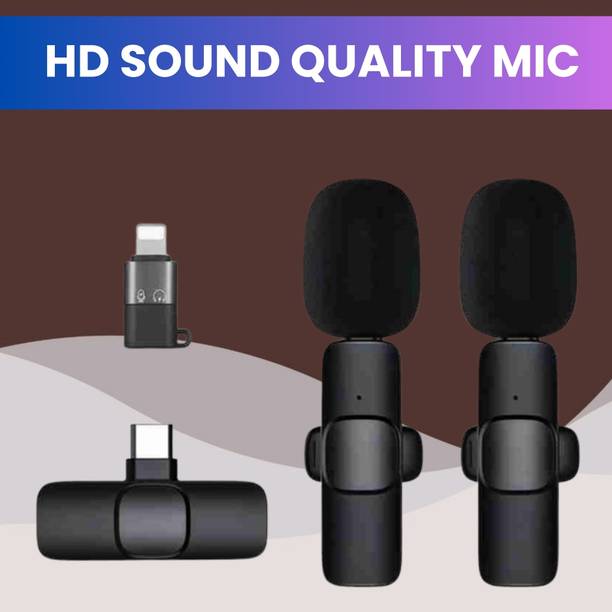 SACRO K9 Dual (Wireless Microphone) With Bluetooth Mic & Plug for Vlogging/YouTubP389 Microphone