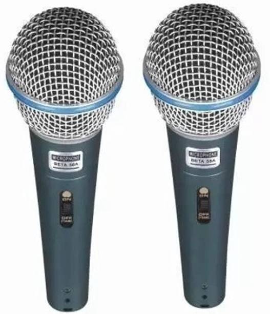 WON Microphone Beta 58A Dynamic Cardioid Vocal MultiPurpose Mic with 12 Ft XLR Cable Microphone