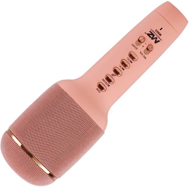 MZ M803-Portable Karaoke MIC with Speaker-Rechargeable FM Radio Voice Changer Microphone
