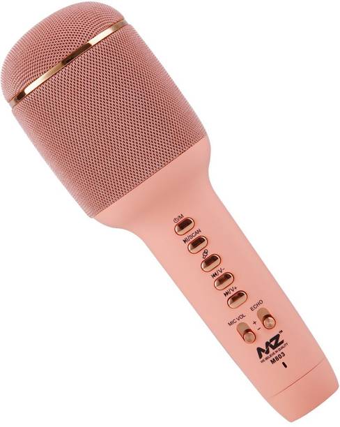 MZ M803-Karaoke MIC with Speaker-Rechargeable FM Radio Voice Changer Microphone