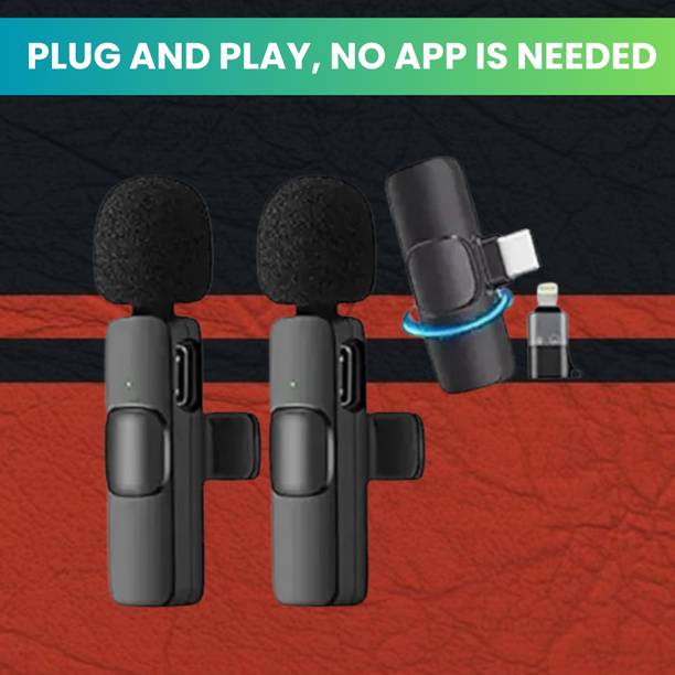 SACRO K9 Dual (Wireless Microphone) With Bluetooth Mic & Plug for Vlogging/YouTubP317 Microphone