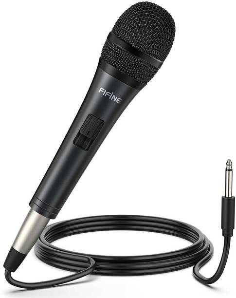 Fifine (Open Box) K6 Karaoke Dynamic Vocal Mic for Speaker,Wired Handheld Microphone