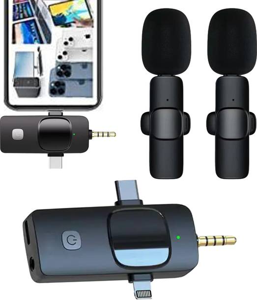 MOBIZAC Professional Grade Dual Mic for Recording Youtube Video Reels Interview and Vlog Microphones