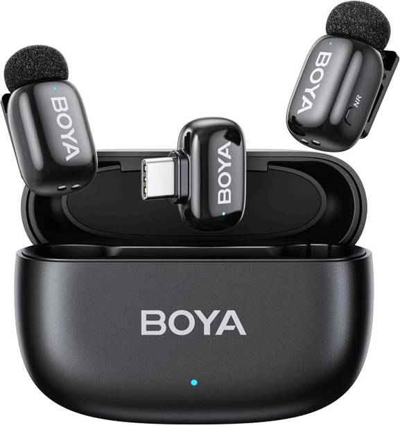 BOYA mini Wireless Type C Mic for iPhone/Android with AI Voice Changer and Lapel Microphone