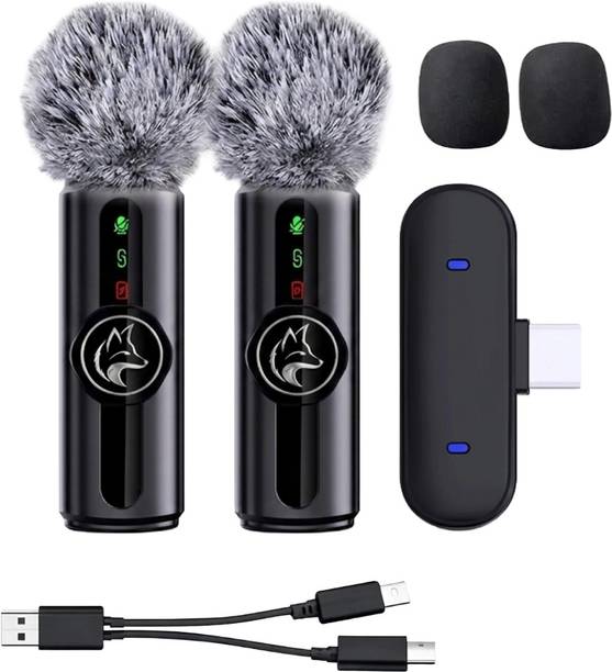 FoxHill Elite Dual Wireless Lavalier Microphone/3-Level Noise Reduction (Type-C ) Microphone
