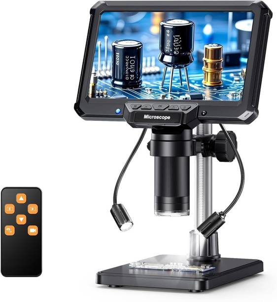 Tobo Digital Microscope 7 Inch IPS Screen, 10X-1200X Magnification, 16MP TD-1543IM Microscope Slide Box