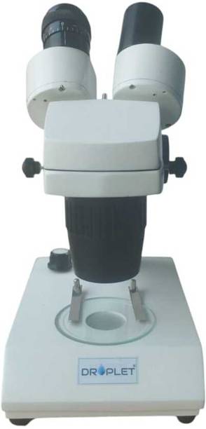 Droplet STEREO BINOCULAR MICROSCOPE 45 dgree Head, magnification 20x-40x Microscope Slide Box