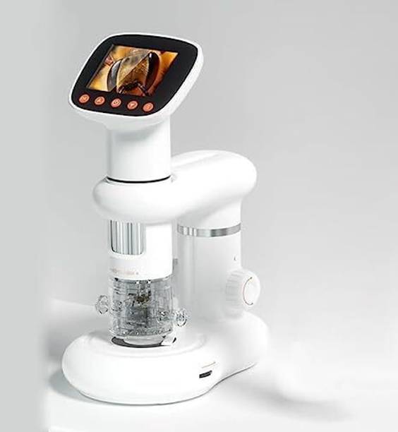 Etzin Digital Microscope with 2" LCD Screen,1000X Pocket Microscope EPL-1018IM Microscope Slide Box