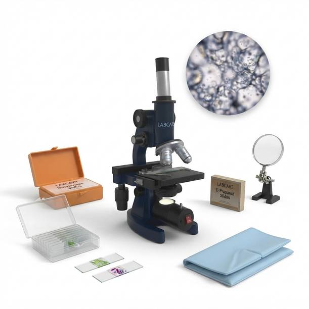 labcare export 1000x Oil Immersion Student Microscope Microscope Slide Box