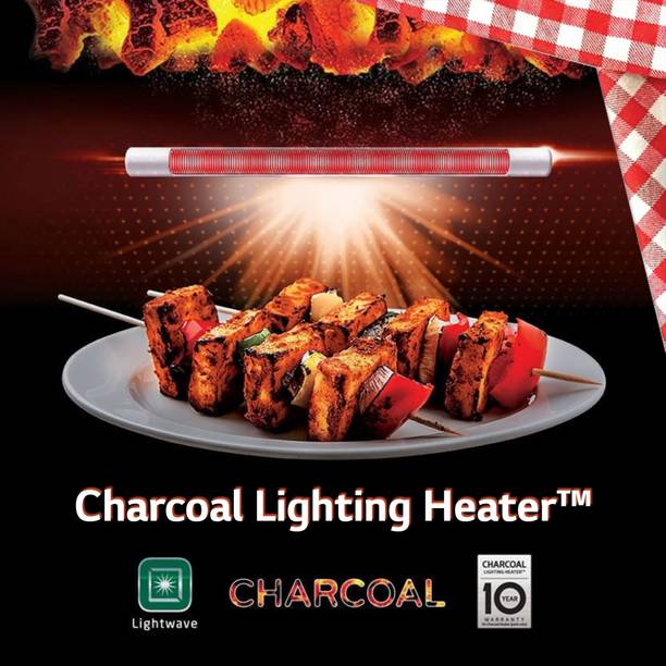 LG 32 L Diet Fry and with 360 Motorised Rotisserie for crispy and tasty bar-be-que recipes, Charcoal Convection Microwave Oven