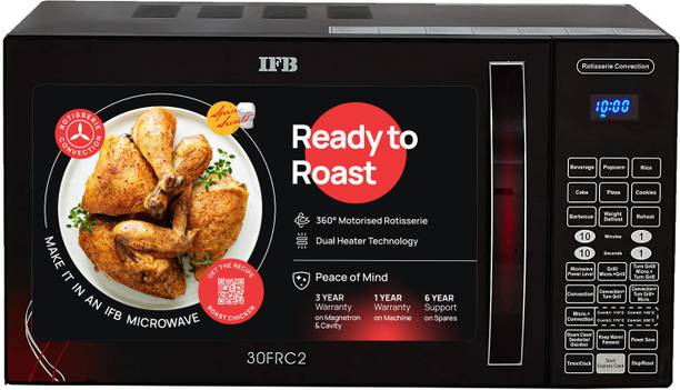 IFB 30 L 360 Motorised Rotisserie, Dual heater technology Convection Microwave Oven