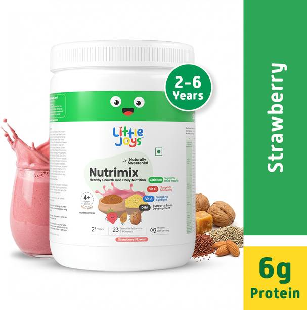 Little Joys Nutrimix for Kids 2-6 years | Strawberry Flavour | Better Immunity & Strength