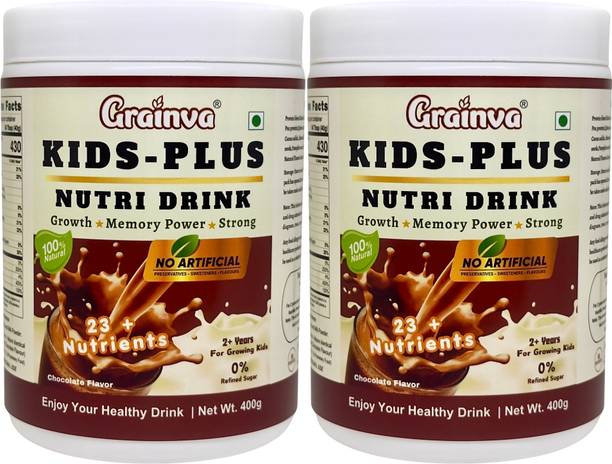 grainva Kids Plus Nutrition Powder for Weight Gainer,Brain Booster,Protein Health Drink