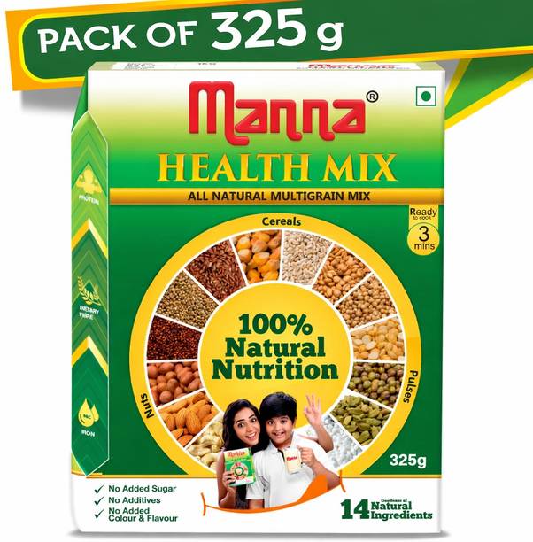 Manna Health Mix - Zero Sugar| No Junk Kids Nutrition Drink with Millets & Multigrains