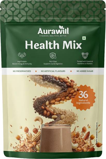 Aurawill Health Mix | 36 Ingredients | Zero Added Sugar | 450g