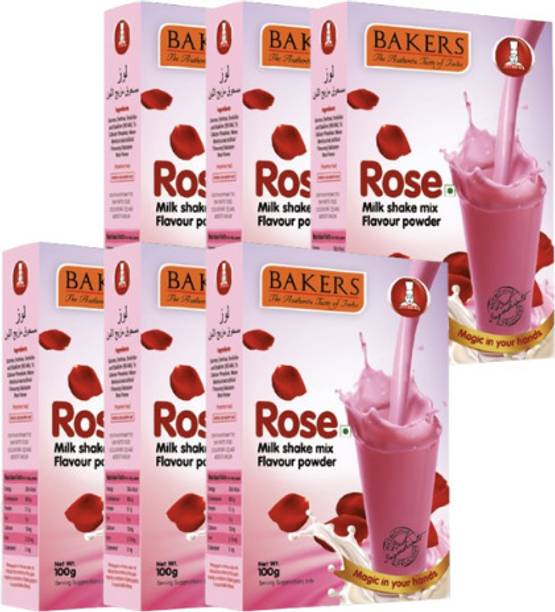 Bakers Milk Shake Mix | Rose Flavour | Creamy Texture | Healthy Drink Mix