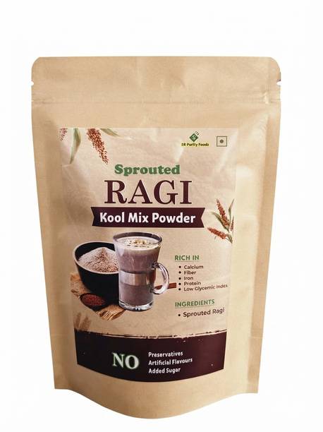 Sr Purity Foods Sprouted Ragi Kool Mix Powder | Traditional Ragi Health Drink Mix