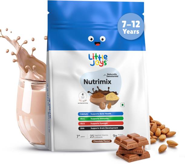 लिटिल जॉयस प्रोटीनमिक्स फॉर किड्स 7-12 इयर्स | चॉकलेट फ्लेवर| सपोर्ट्स वेट, हाइट गेन