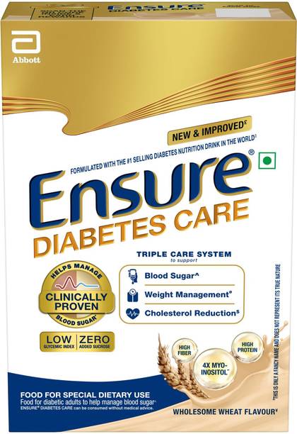 ENSURE Diabetes Care- High Protein, High Fibre & 4X Myo-Inositol | Wheat Flavour