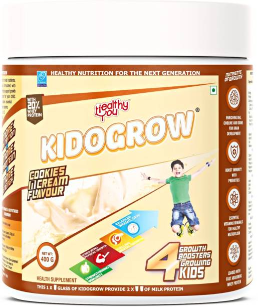 HEALTHY YOU Kidogrow |Kids Protein Supplement| Boosts Immunity| Cookies N Cream