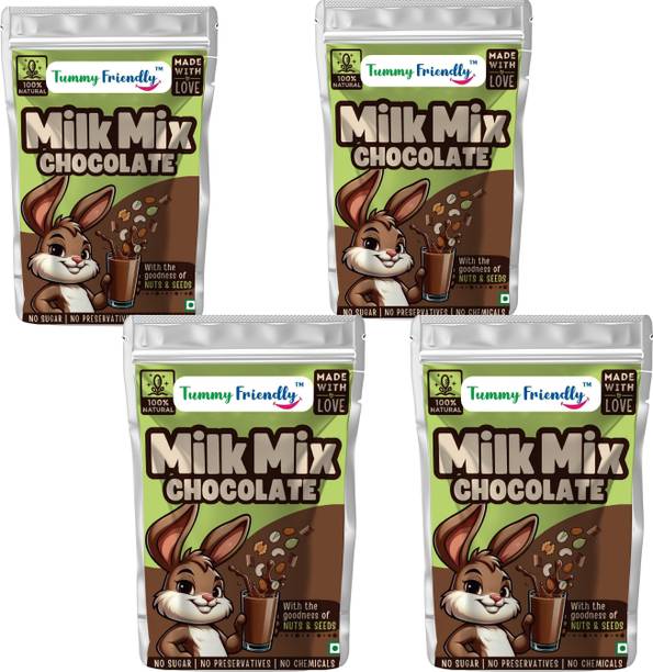 TummyFriendly Foods Tummy Friendly Chocolate Milk Mix for kids & Baby - 400g, (Each pack 100g)