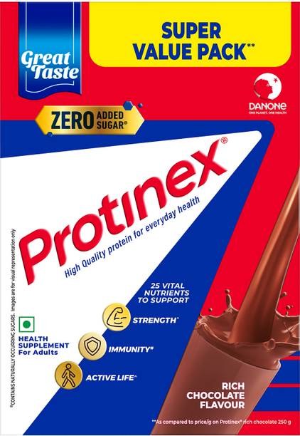 Protinex Rich chocolate | 40% daily protein with 200ml milk | Strong muscles | Zero sugar
