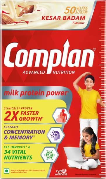 COMPLAN Nutrition Drink Powder for Children, Kesar Badam Flavour, Carton